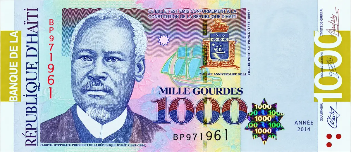 Billet de 1 000 gourdes haïtiennes